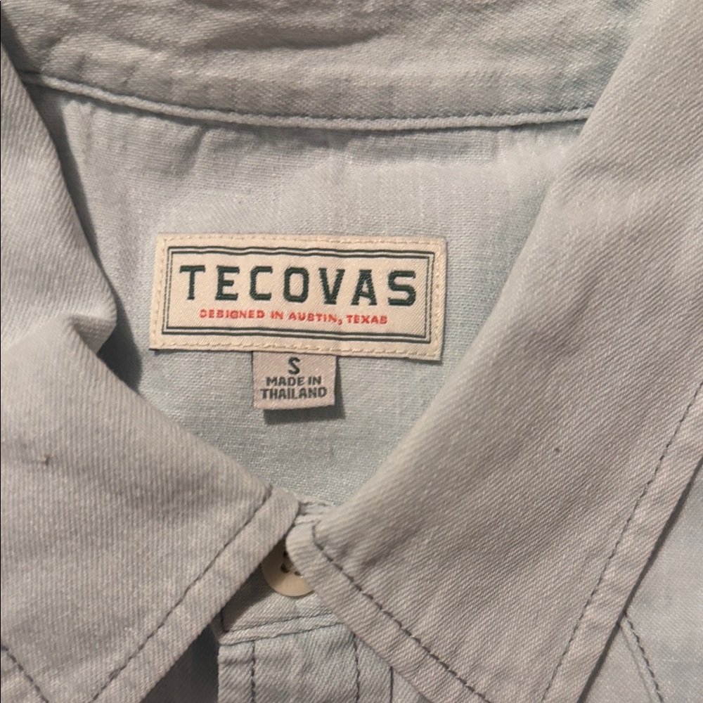 Tecovas Light Gray Button-Up Shirt
